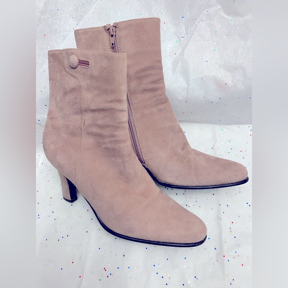 Suede ankle boots